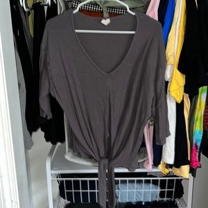 half sleeve grey shirt